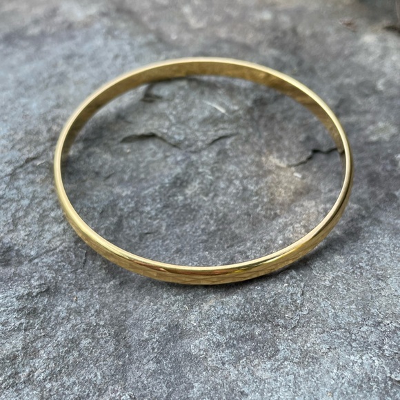 Monet Gold Bangle Bracelet - Picture 1 of 10